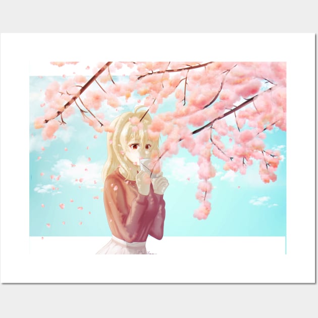 Cherry Blossom (IDOLiSH7) Wall Art by Lilynee-